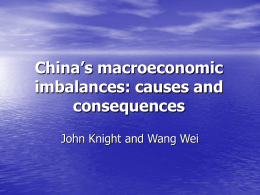 Are China`s macroeconomic imbalances