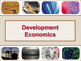 Scope of Development Economics