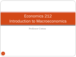 Topic 1: Basic Economics