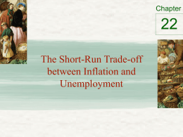 Phillip`s Curve, Unemployment and Inflation tradeoff