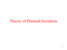 Theory of Planned Socialism