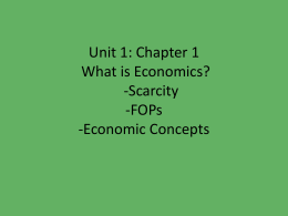 Economics Unit 1 PPT