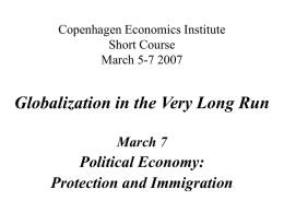 Copenhagen Economics Institute Short Course March 5