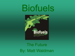Biofuels - Regional School District 17