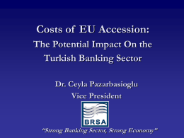 Costs of EU Accession:The Potential Impact On the Turkish