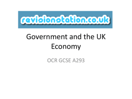 Government and the UK Economy