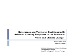 Governance and Territorial Coalitions in El Salvador