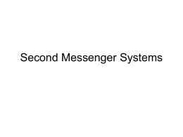 Second Messenger Systems