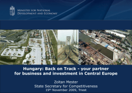 Hungarian logistics opportunities