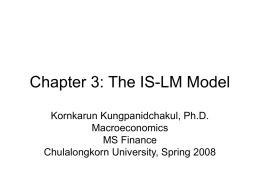 Chapter 3: The IS