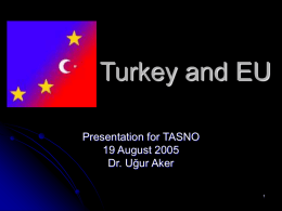 Turkey and EU - Hiram Reads! — Where Hiram College Talks