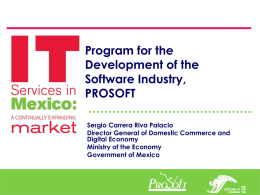 Program for the Development of the Software Industry (PROSOFT)