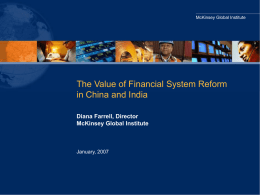 Putting China’s Capital to Work: The Value of Financial
