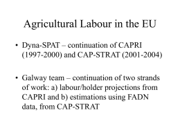 Agricultural Labour in the EU - uni