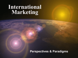 International Marketing - University of Alaska system
