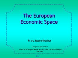 The european Economic Space - uni