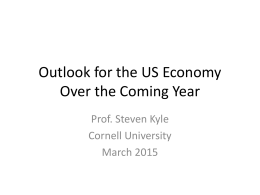 Outlook for the US Economy in 2015