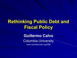 Rethinking Public Debt and Fiscal Policy