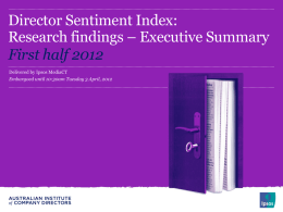 Directors Sentiment Index Research