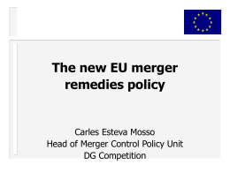 Merger Review - The Commission’s Green Paper