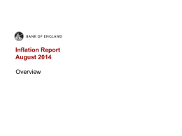 Bank of England Inflation Report August 2014 Overview