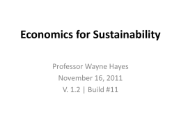 Economic Strategies for Sustainability