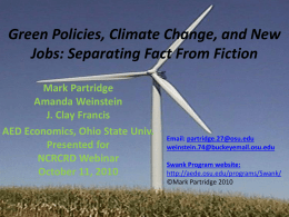 The Promise of Alternative Energy Jobs