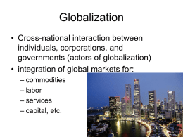Globalization - University of Mississippi