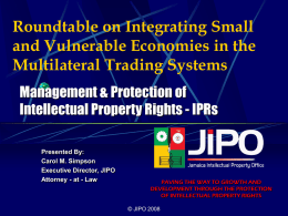 Roundtable on Integrating Small and Vulnerable Economies
