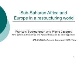 Sub-Saharan Africa and Europe in a globalizing world