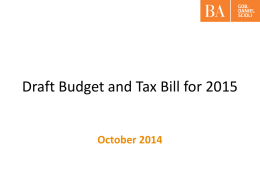 Proyecto de Ley de Presupuesto General de la