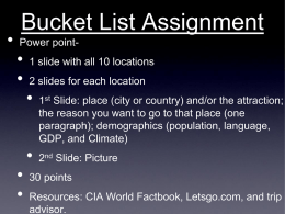 Bucket List Assignment - St. Louis Public Schools