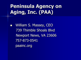 Peninsula Agency for Aging