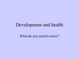 Development and health