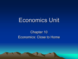 Economics Unit - Nova Scotia Department of Education
