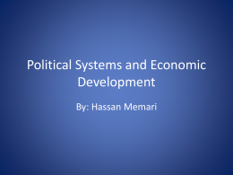 Political Systems and Economic Development