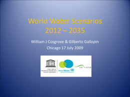 World Water Scenarios 2010