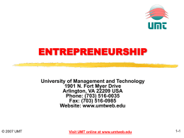 Chapter 1:The Foundations of Entrepreneurship