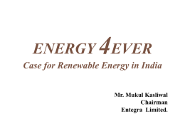 THE INDIAN FUEL MIX IN THE POWER SECTOR