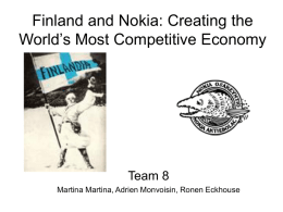 Finland and Nokia: Creating the World’s Most Competitive