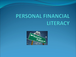 PERSONAL FINANCIAL LITERACY