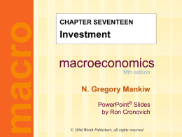 Chapter 2: The Data of Macroeconomics