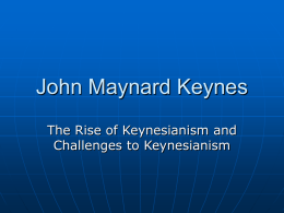 John Maynard Keynes - Washington State University