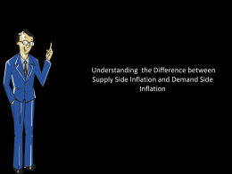 Understanding the Difference between Supply Side Inflation