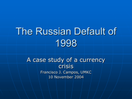 The Russian Default of 1998