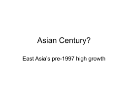 Asian Century? - University of Mississippi
