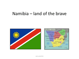 Namibia – land of the brave