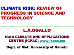 Issues identified by UNEP and the Government of Kenya for