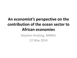 Identifying and Assessing Economic Contributions of the