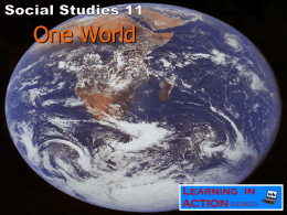 Social Studies 11 Geography